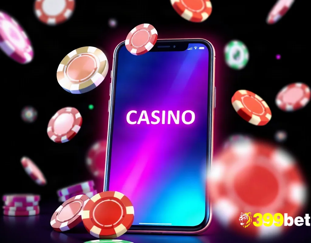 399BET ক্যাসিনো প্ল্যাটফর্মের মোবাইল ইন্টারফেস এবং গেমিং আইকন