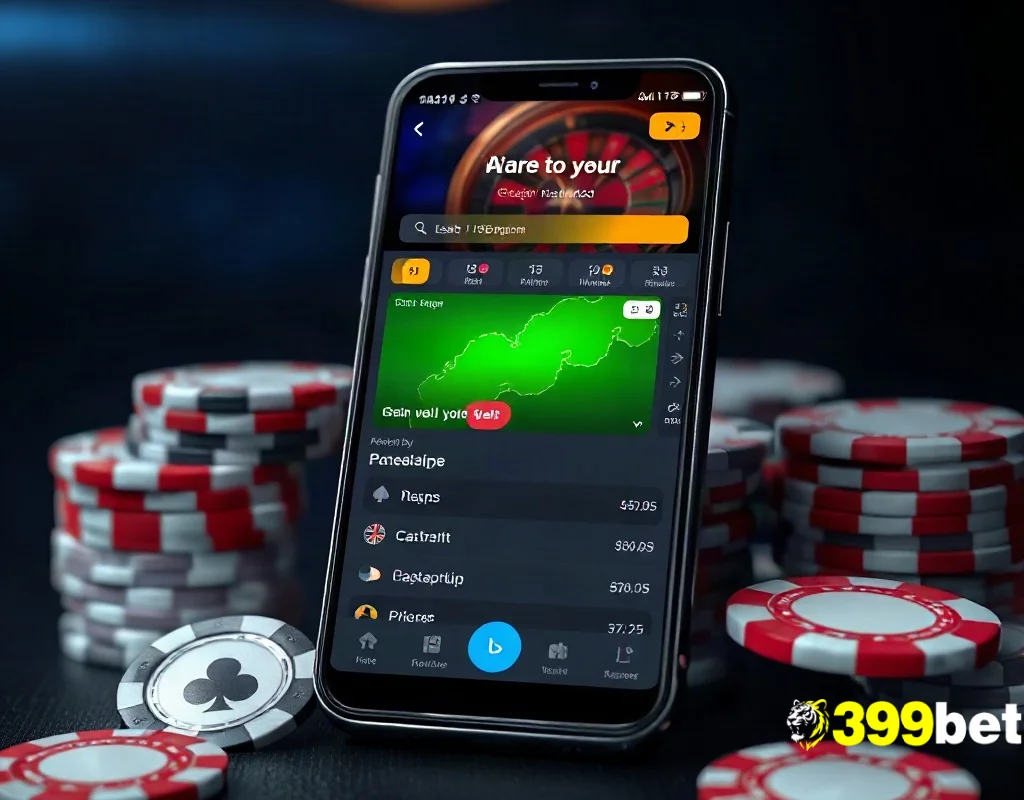 399BET প্ল্যাটফর্মের আধুনিক ইন্টারফেস এবং ক্যাসিনো চিপস