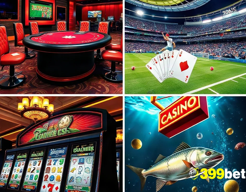 399BET ক্যাসিনোর লাইভ ক্যাসিনো, স্পোর্টস, স্লট ও ফিশিং গেমের বিভাগ