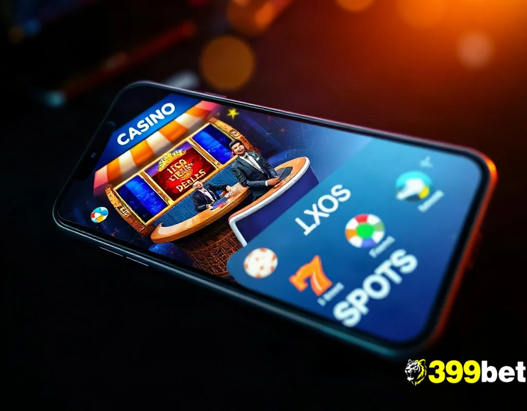 399BET অ্যাপে লাইভ ক্যাসিনো, স্লট এবং স্পোর্টস গেমের আইকন