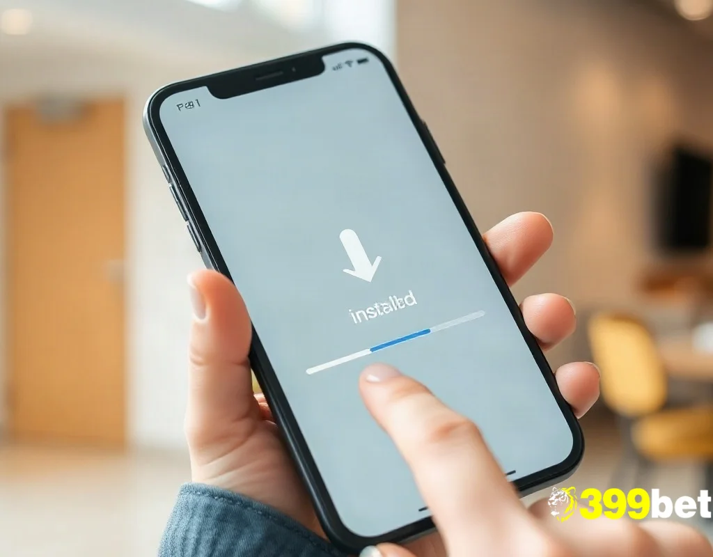 অ্যান্ড্রয়েড ফোনে 399BET APK ইনস্টল করার দৃশ্য