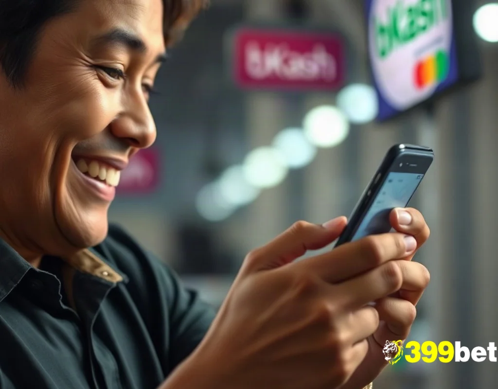 বাংলাদেশী ব্যবহারকারী মোবাইল পেমেন্ট করছেন 399BET-এ