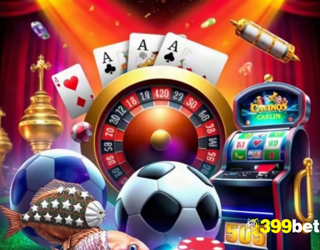 399BET-এর বিভিন্ন গেম বিভাগের প্রতীকী চিত্র