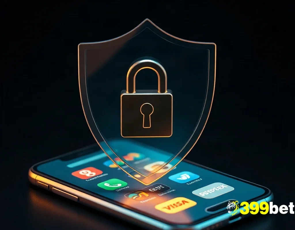 399BET লগইনে নিরাপত্তা ও দ্রুত লেনদেনের প্রতীক হিসেবে শিল্ড ও লক